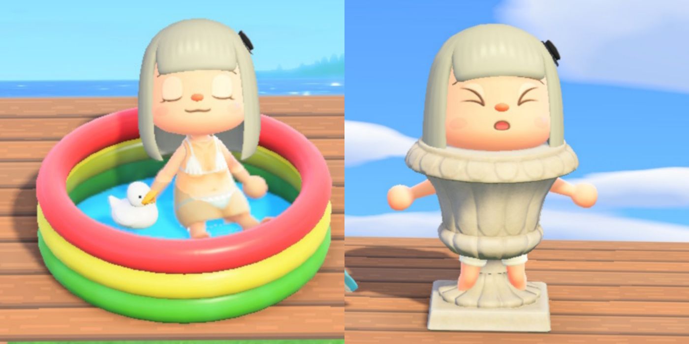 Animal Crossing Player Shows Creative Ways To Use The Pool Glitch