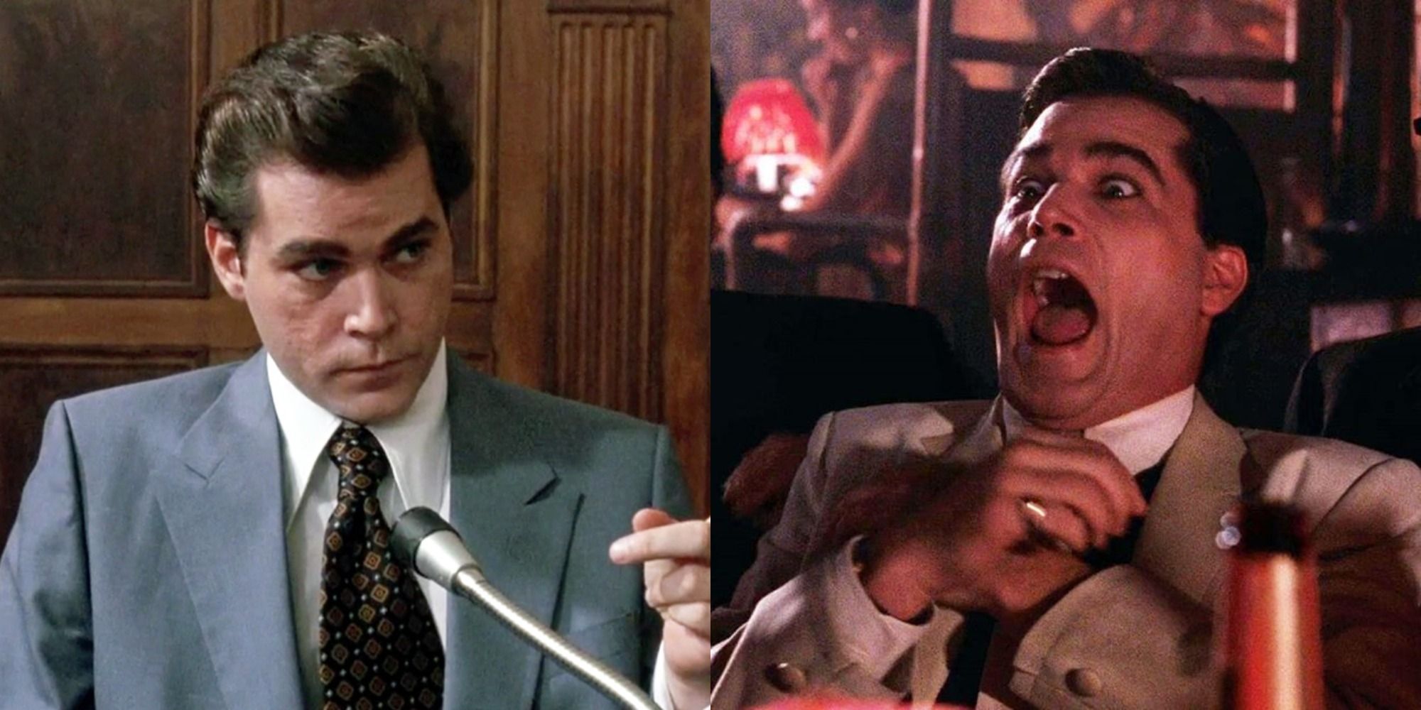 Side By Side Images Of Henery Hill In Court In Goodfellas And Fake Screaming At Tommy During The 22Funny How22 Scene 