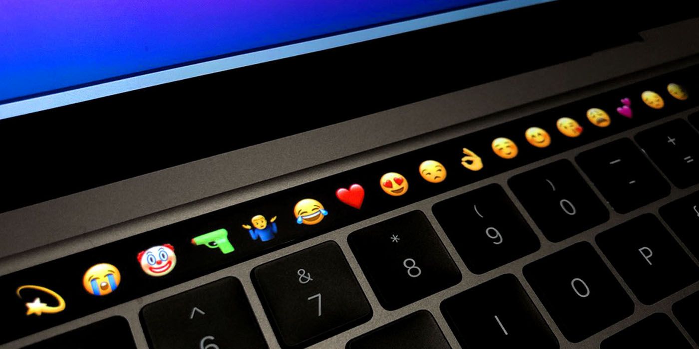 how to get emojis on mac touch bar