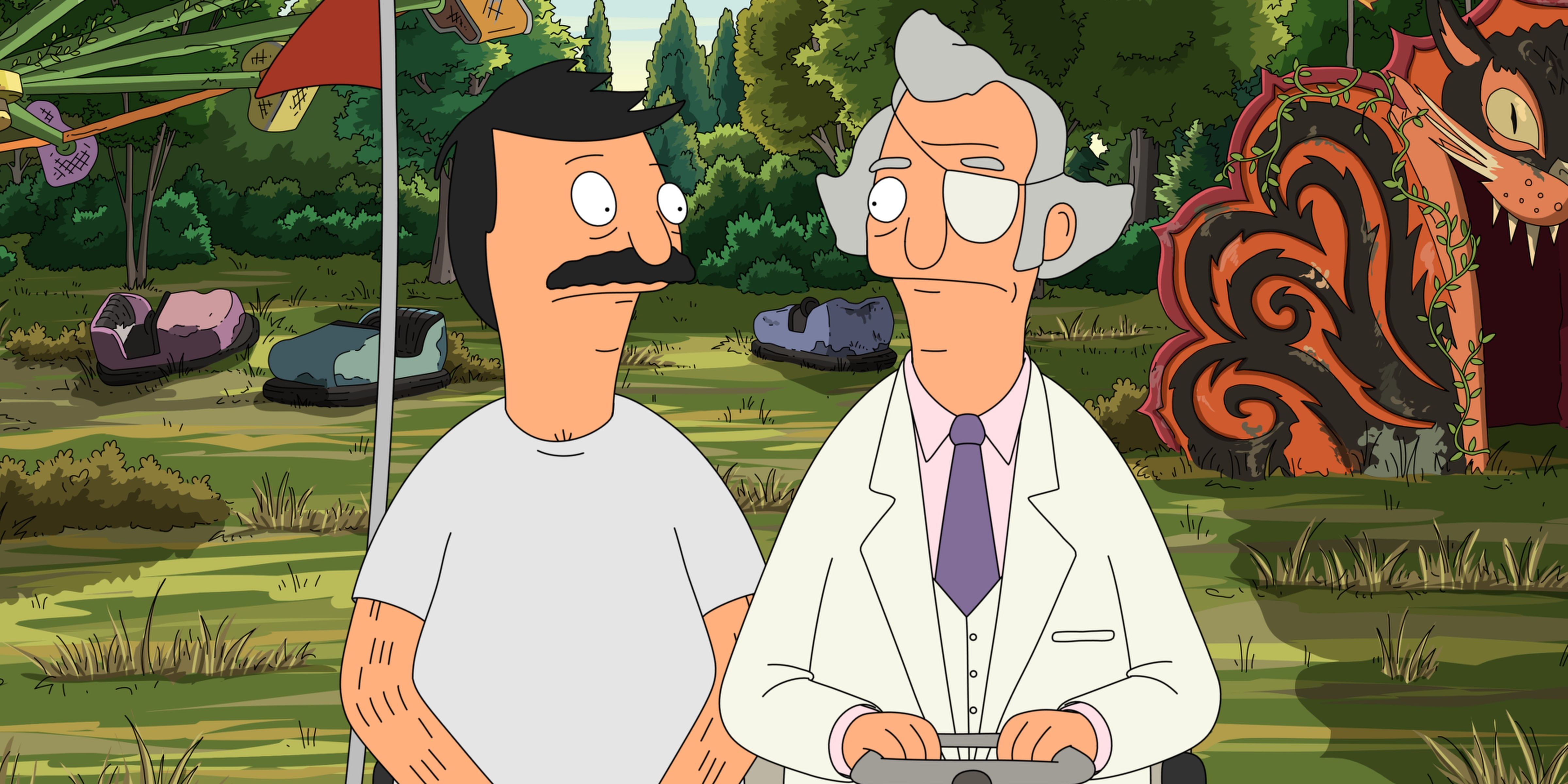 Bob and Mr Fischoeder Ride In The Fischoeder Lawn Cropped