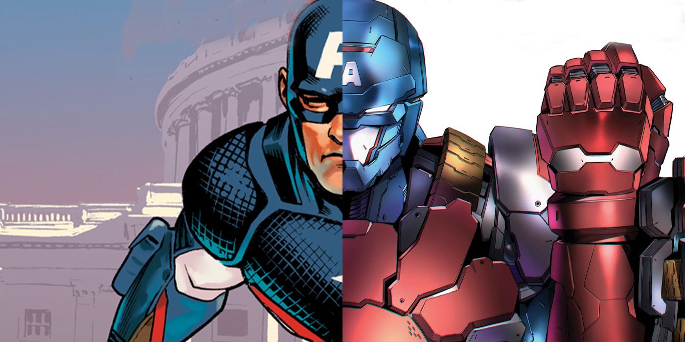 Captain America's New Iron Man Armor Officially Debuts