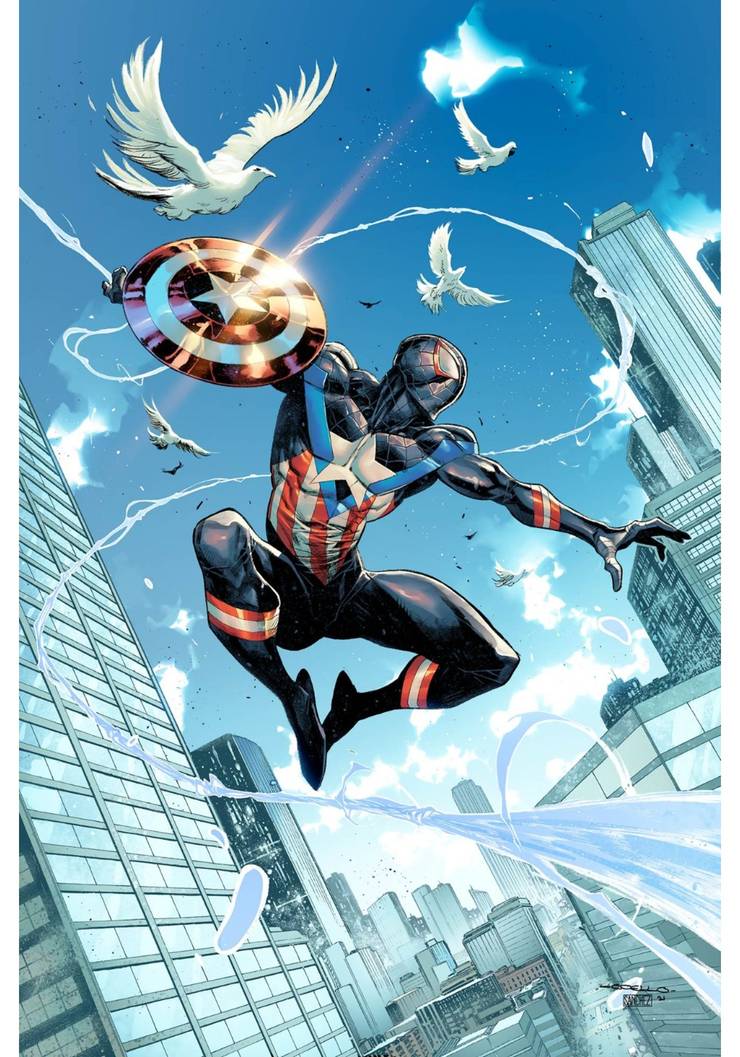 Miles Morales To Become Captain America In Comics? 2 Spider man Captain America 2.jpg?q=50&fit=crop&w=740&h=1057&dpr=1