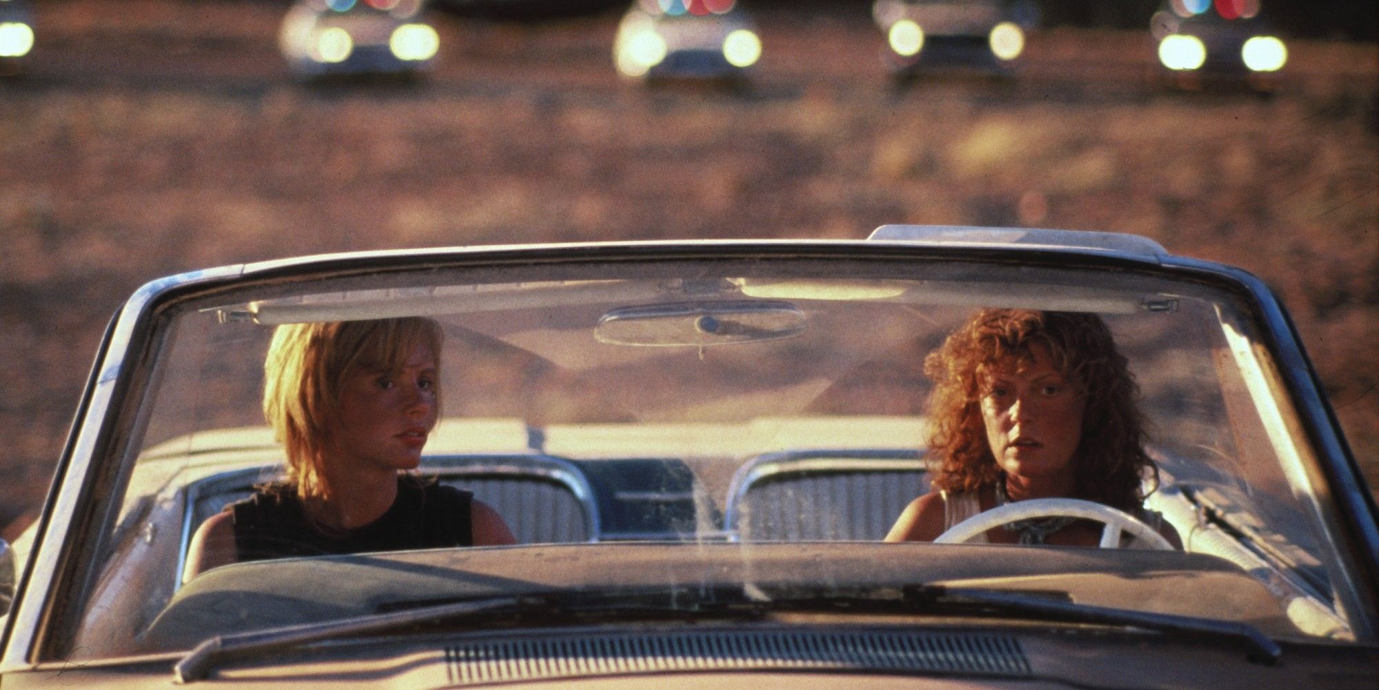 Susan Sarandon & Geena Davis Reunite In Original Car For Thelma & Louise Anniversary