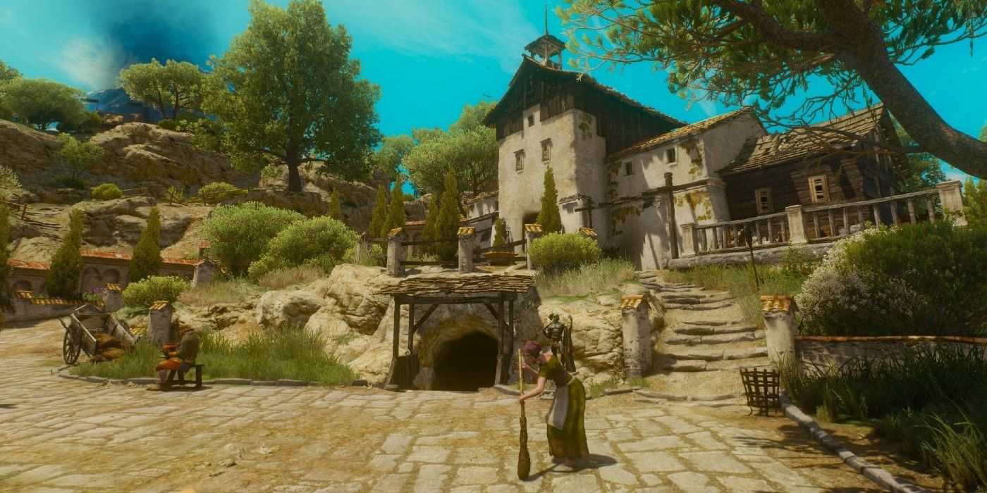 Det frill Anmeldelse Iconic Witcher 3: Blood & Wine Location Rebuilt In The Sims 4