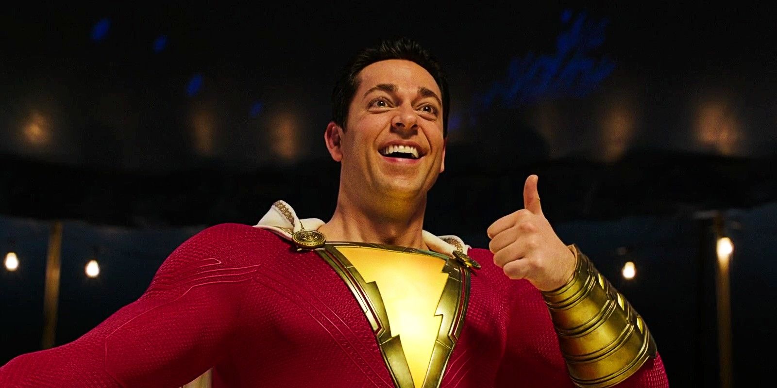 Shazam Set Photos Reveal First Look At Zachary Levis New Costume