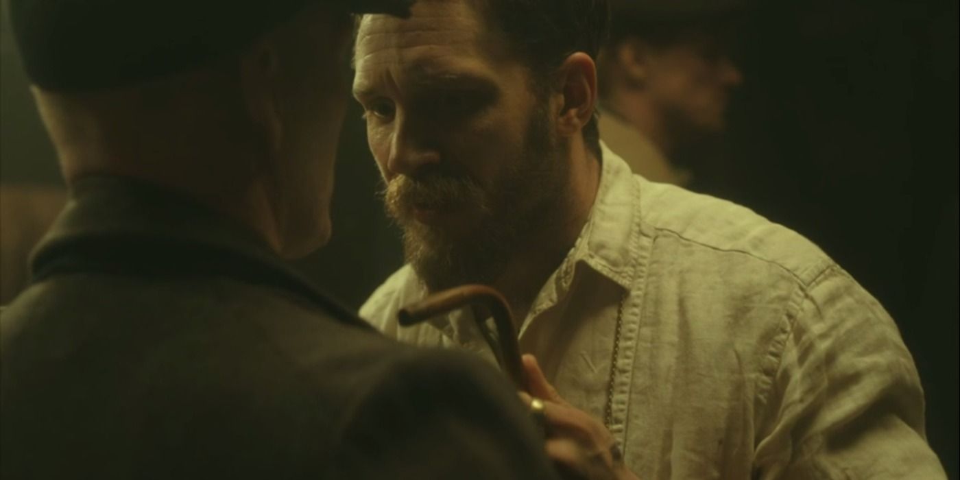Alfie threatens one of Tommys worker after he makes a joke that gets his friend beat up in Peaky Blinders