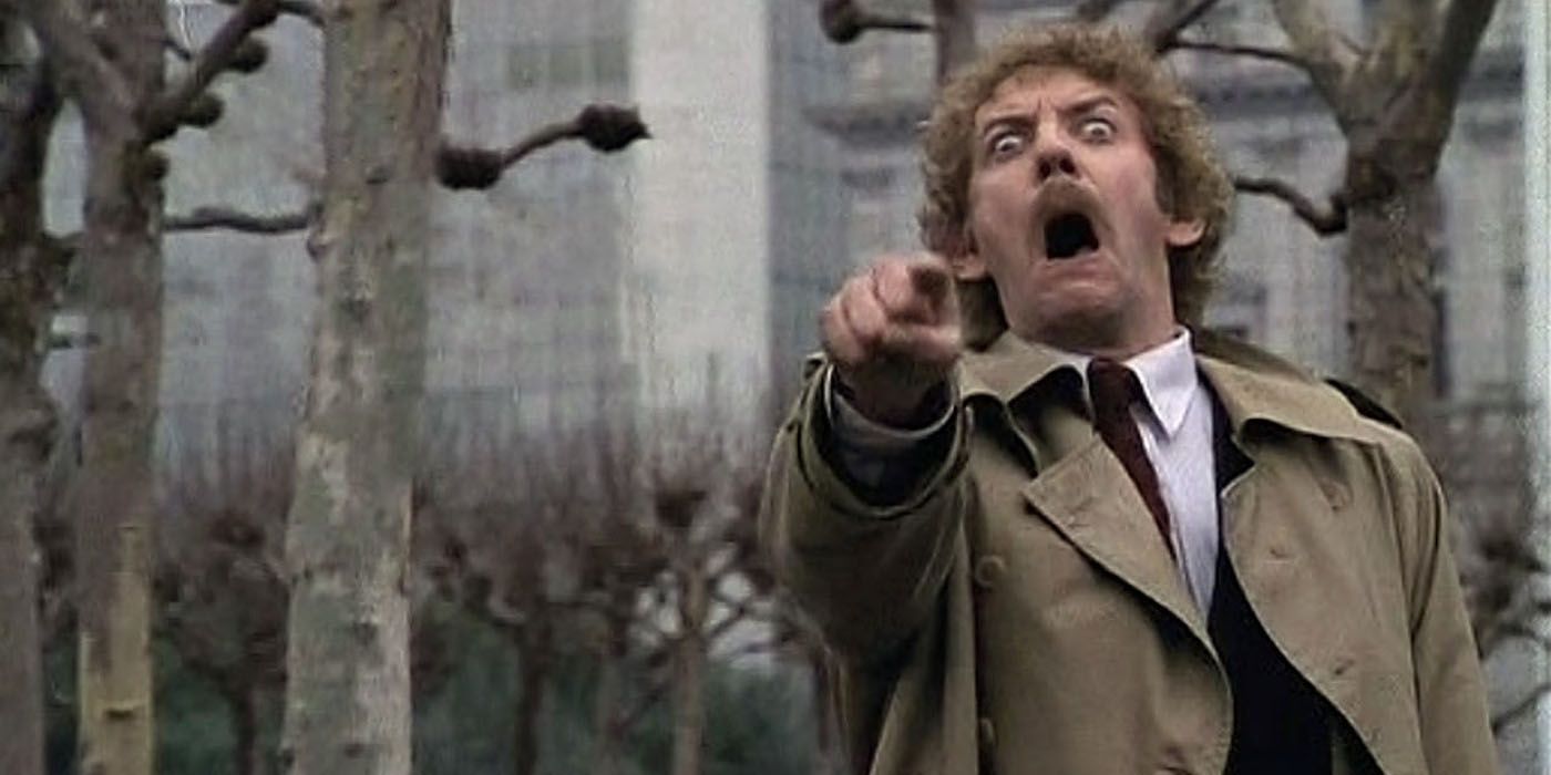Donald Sutherland screaming at end of Invasion of the Body Snatchers