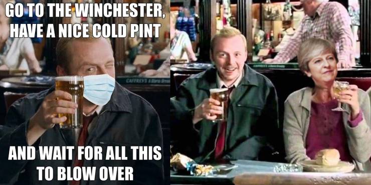 The Hilarious Shaun Of The Dead Meme Explained Screen Rant The Hilarious Shaun Of The Dead Meme Explained Screen Rant