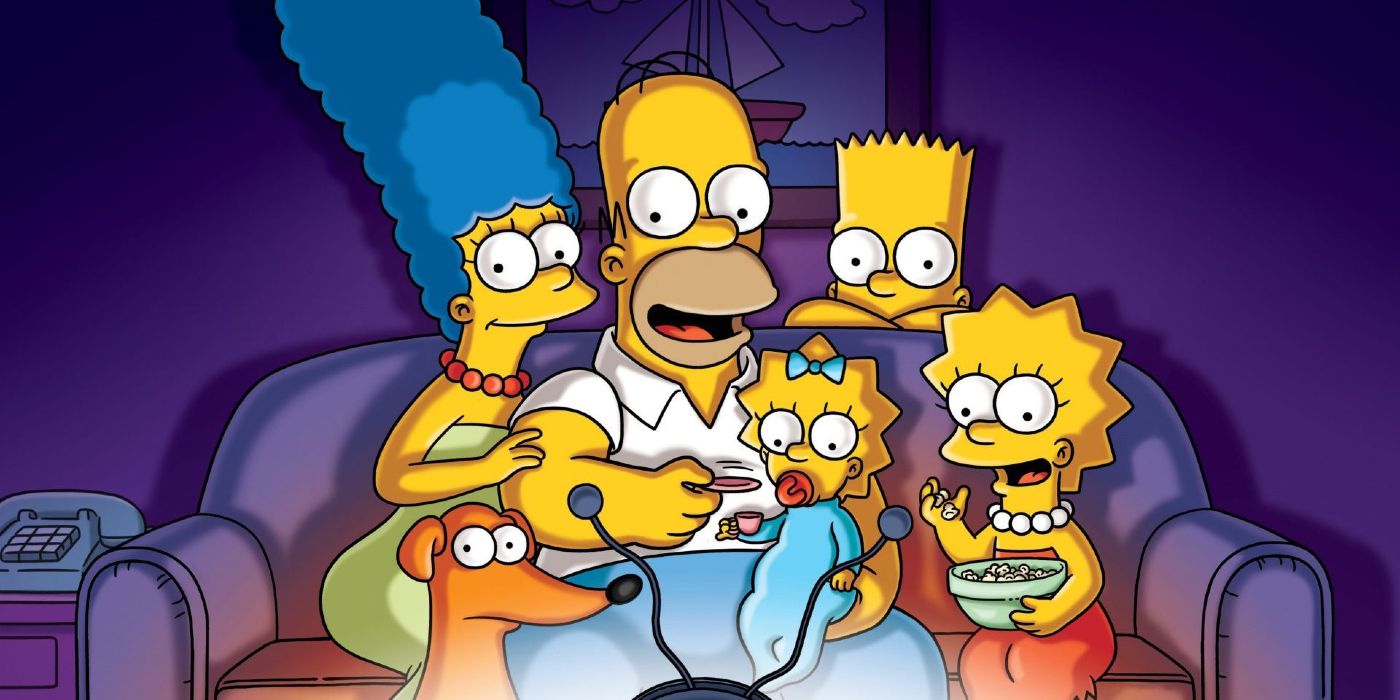 The Simpsons On Couch