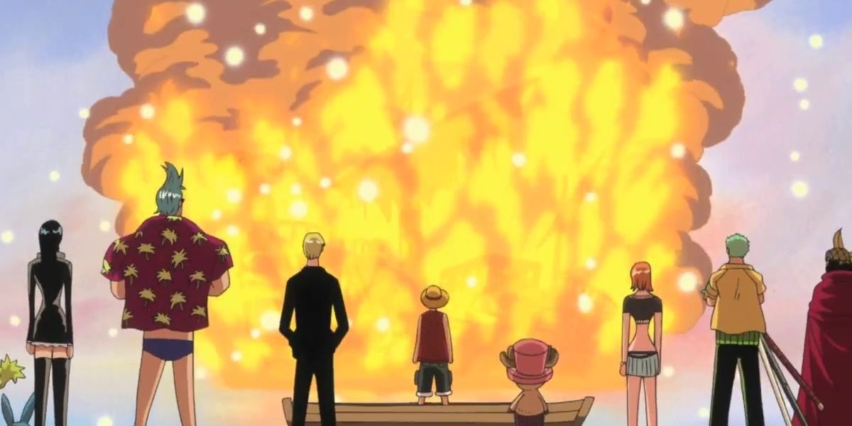 The Straw Hats Watch The Going Merry Burn
