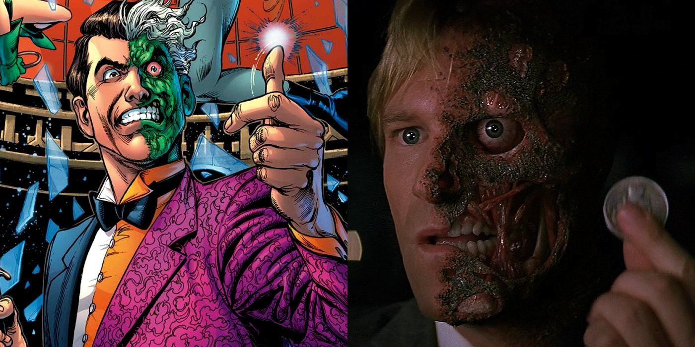 The Dark Knight 9 Biggest Ways TwoFace Changed From The Comics