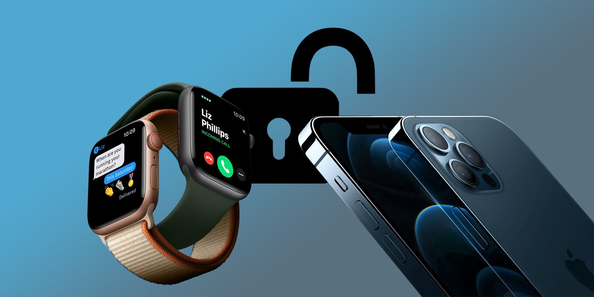phone and a watch