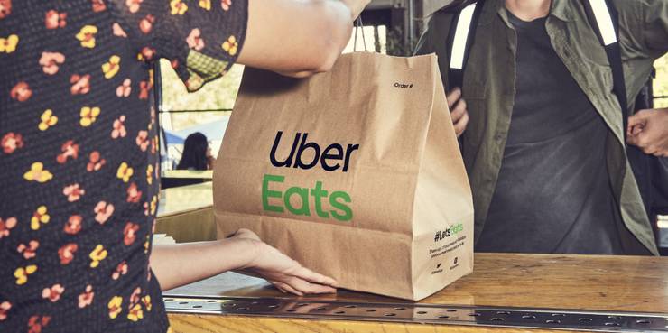 Uber Eats food delivery bag