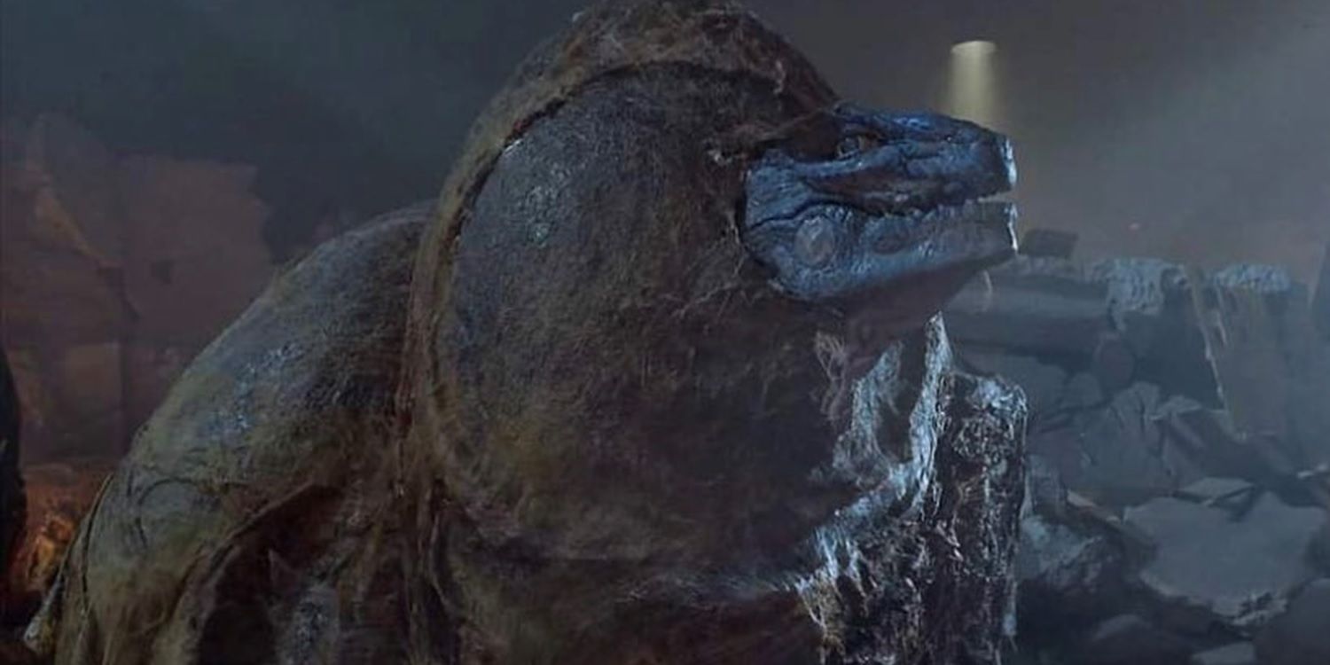 An egg hatches at the end of Godzilla