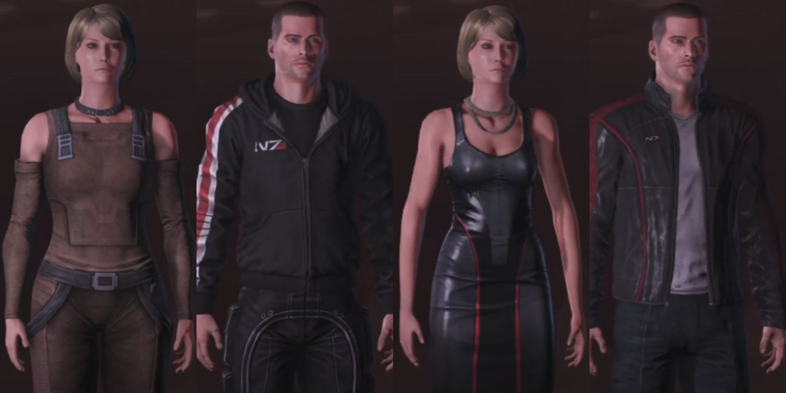 mass effect 2 casual outfits