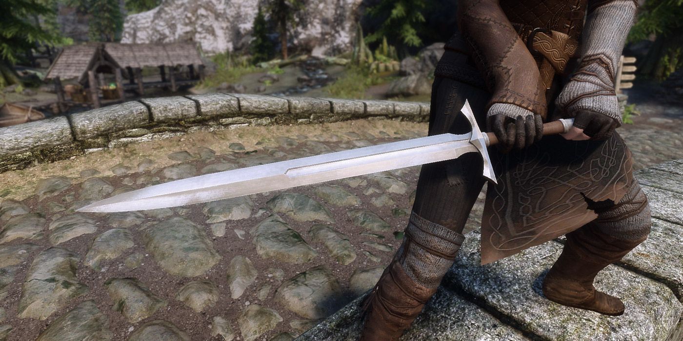 skyrim dragonborn sword mod