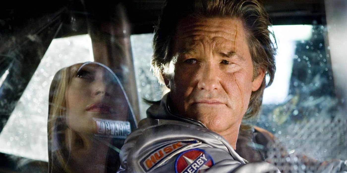 Stuntman Mike sitting in his car in Death Proof