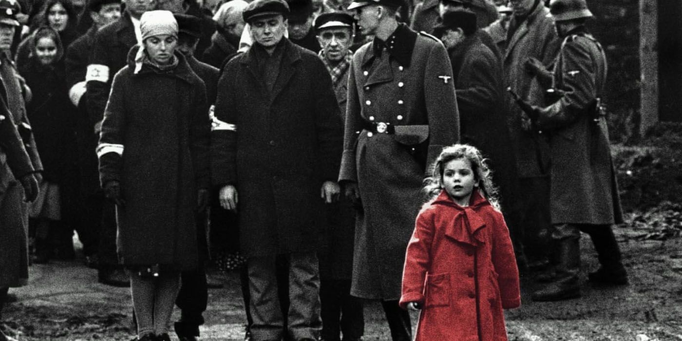 The girl in the red coat in Schindlers List