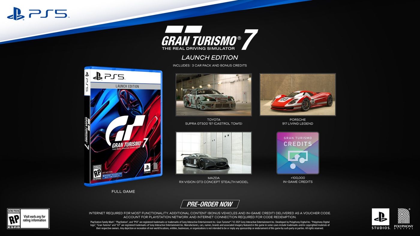 Gran Turismo 7 PS5 Upgrade & PreOrder Details Announced By Sony