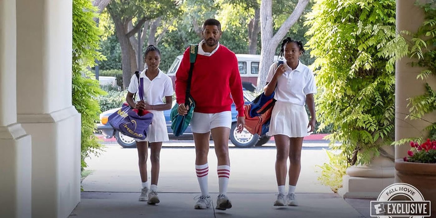 Will Smith Takes Venus & Serena To Tennis In New King Richard Image