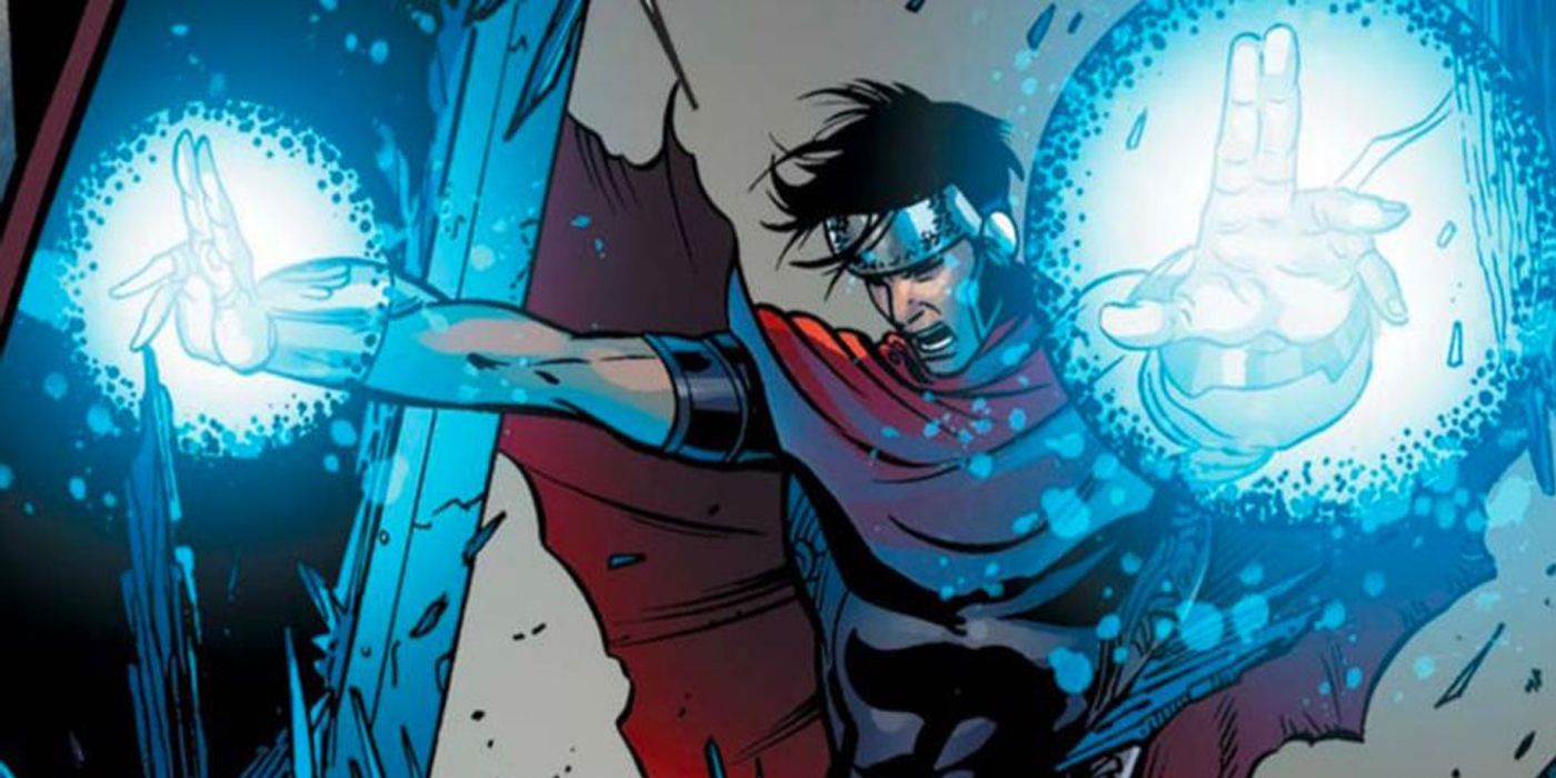 Wiccan using his reality warping powers
