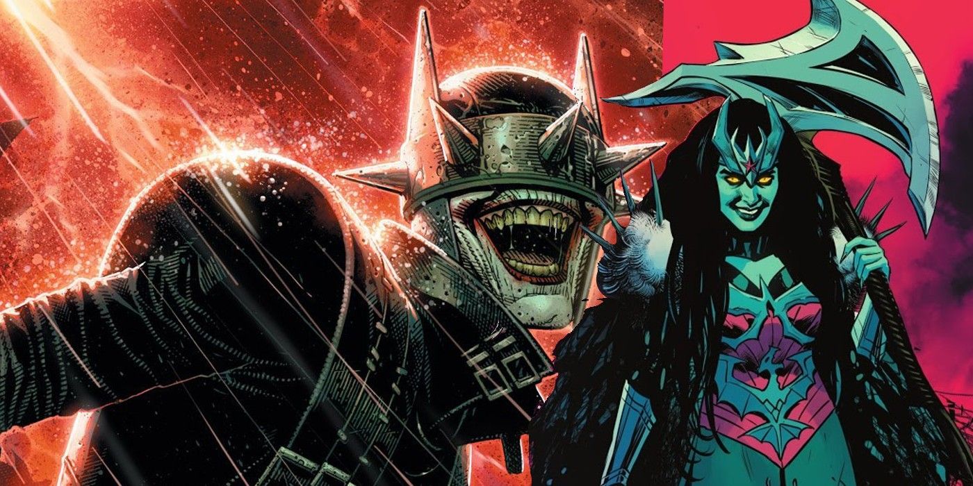 Wonder Woman Faces Her Own Batman Who Laughs Opposite