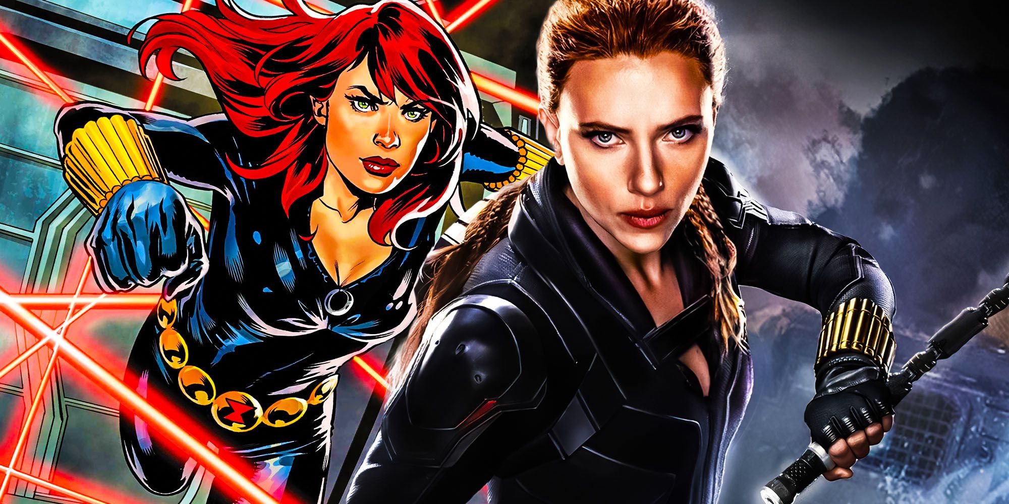 Black Widows Movie Costume Has A Nod To Her Comic Book Roots