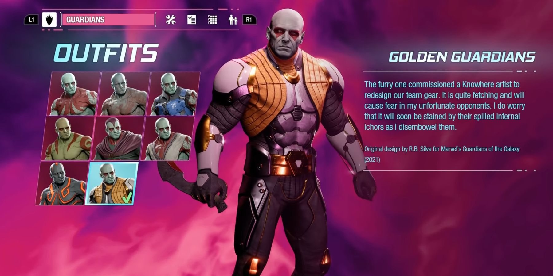 Marvel’s Guardians Of The Galaxy 10 Best Outfits In The Game Ranked