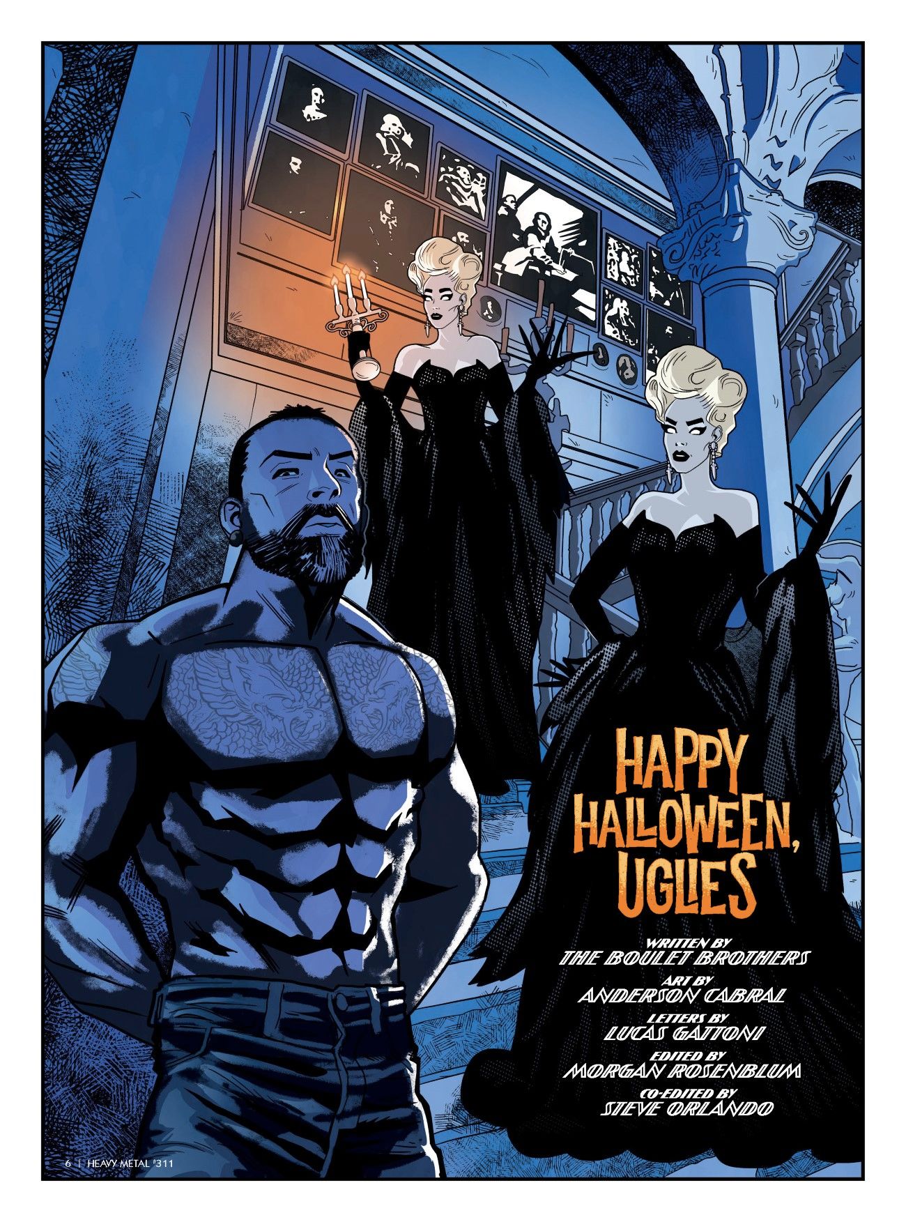 Boulet Brothers Lead Drag Takeover in Heavy Metal Halloween Issue