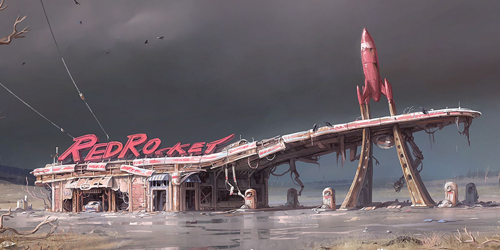 Fallout 4 glowing sea red rocket фото 41