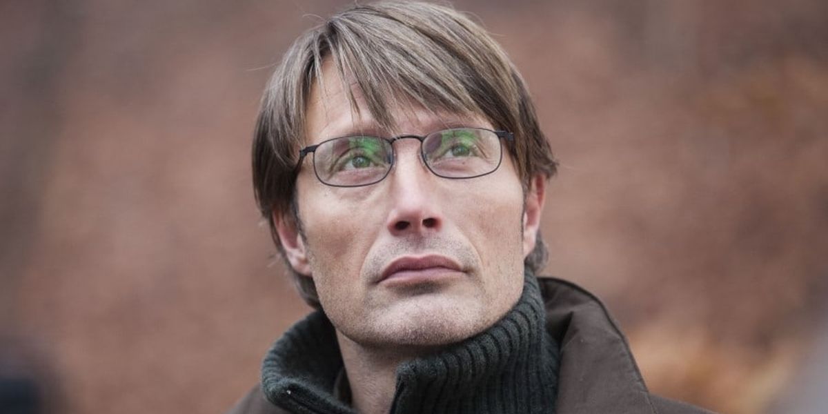 Mads Mikkelsen playing Lucas in The Hunt