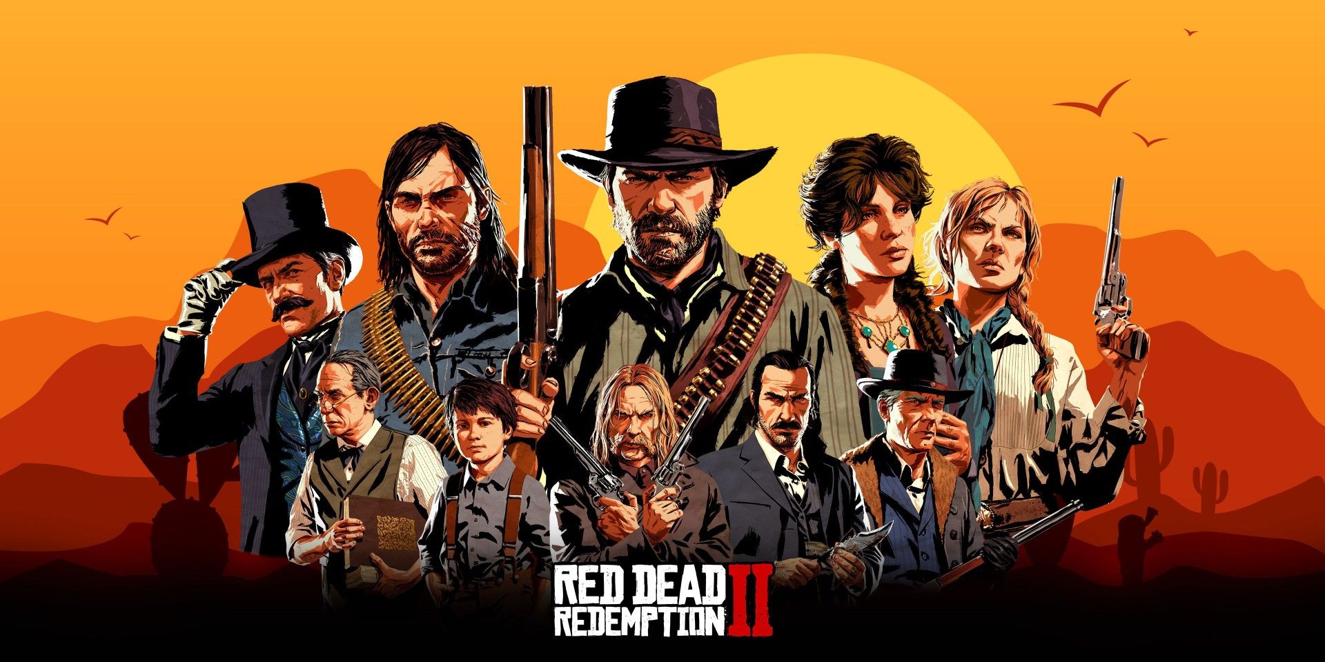 Red Dead Redemption 2 Van der Linde gang cover art