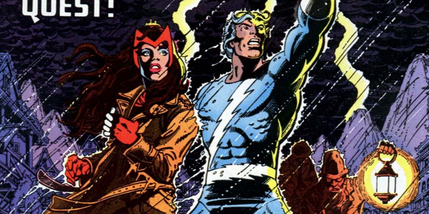 The Scarlet Witch and Quicksilver arrive on Wundagore in Marvel Comics.