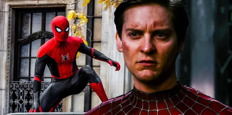 Tobey Maguire Just Can't Be In Spider-Man: No Way Home's Mystery Scene! 6 spiderman no way home tom holland quote hints at tobey maguires return.jpg?q=50&fit=crop&w=737&h=368&dpr=1