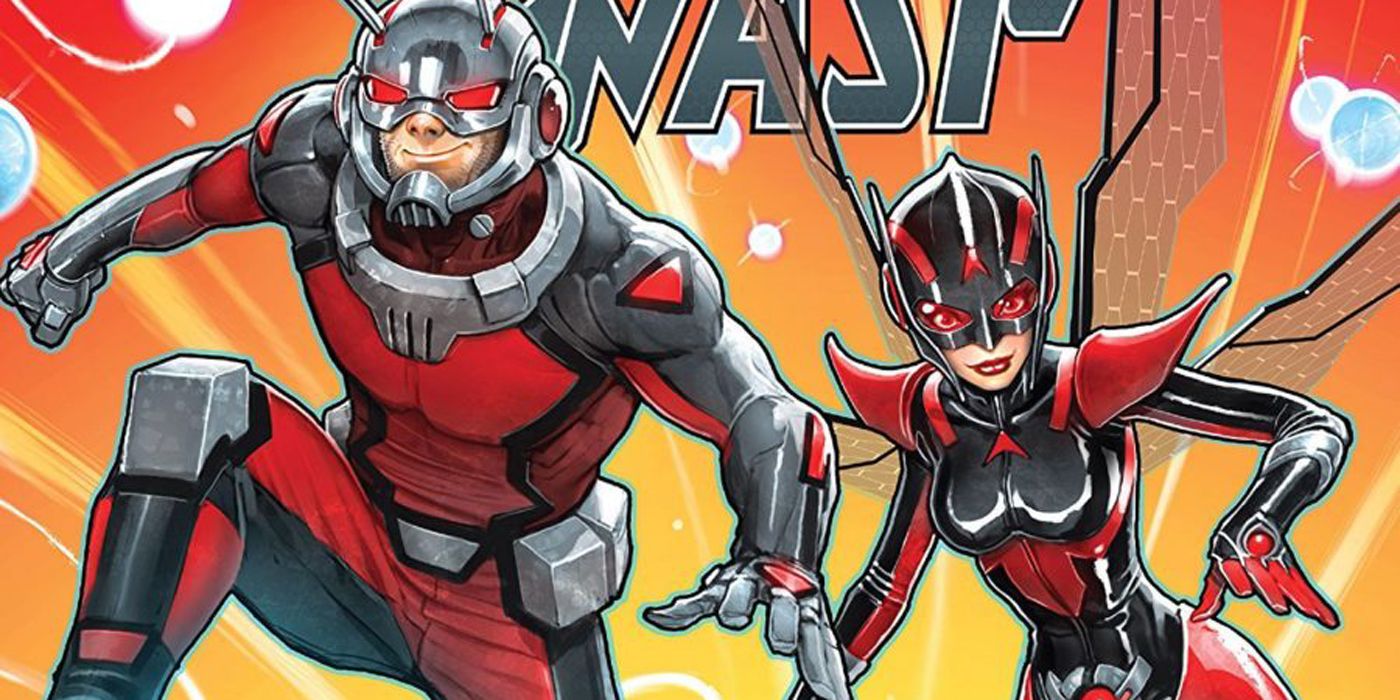 Ant Man and the Wasp fighting in the comics