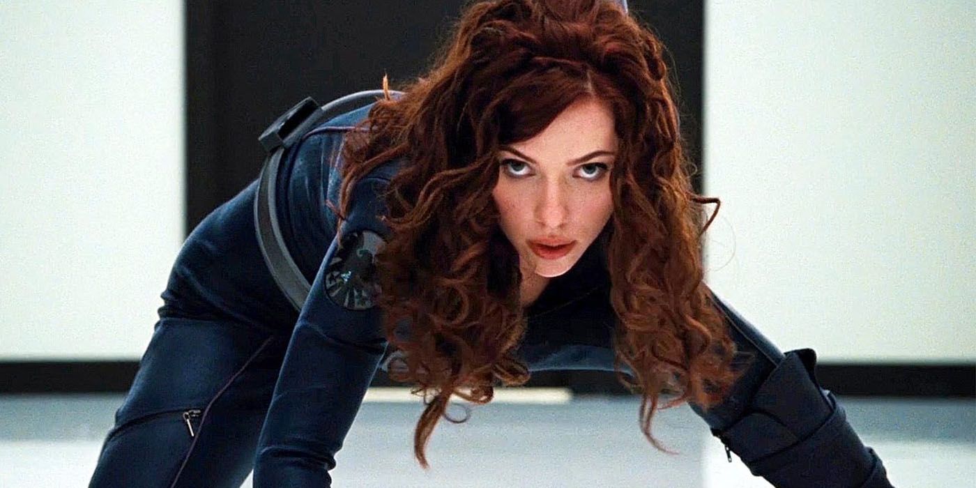 Black Widow fighting in Iron Man 2