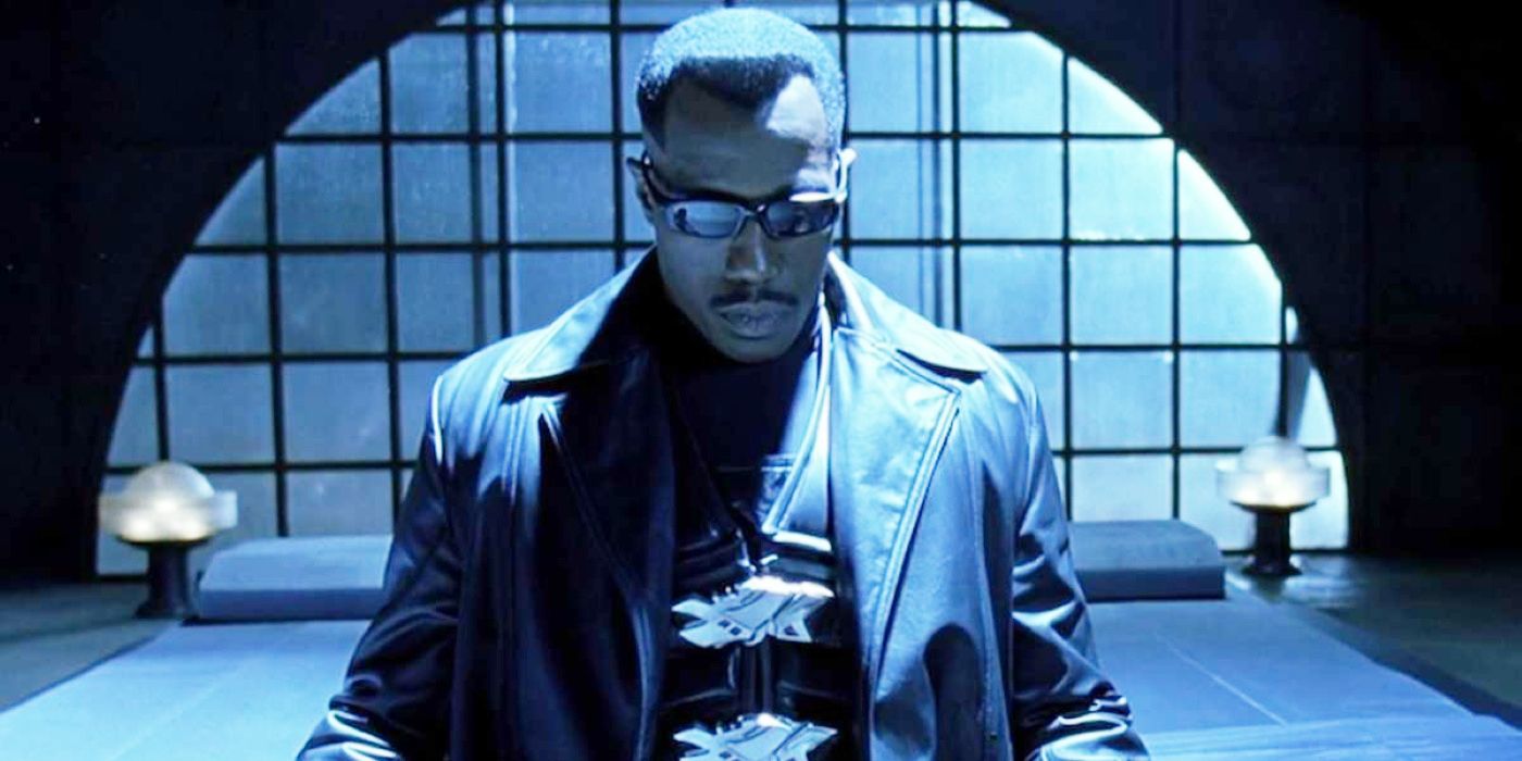 Blade mourning the loss of Whistler in Blade 19981