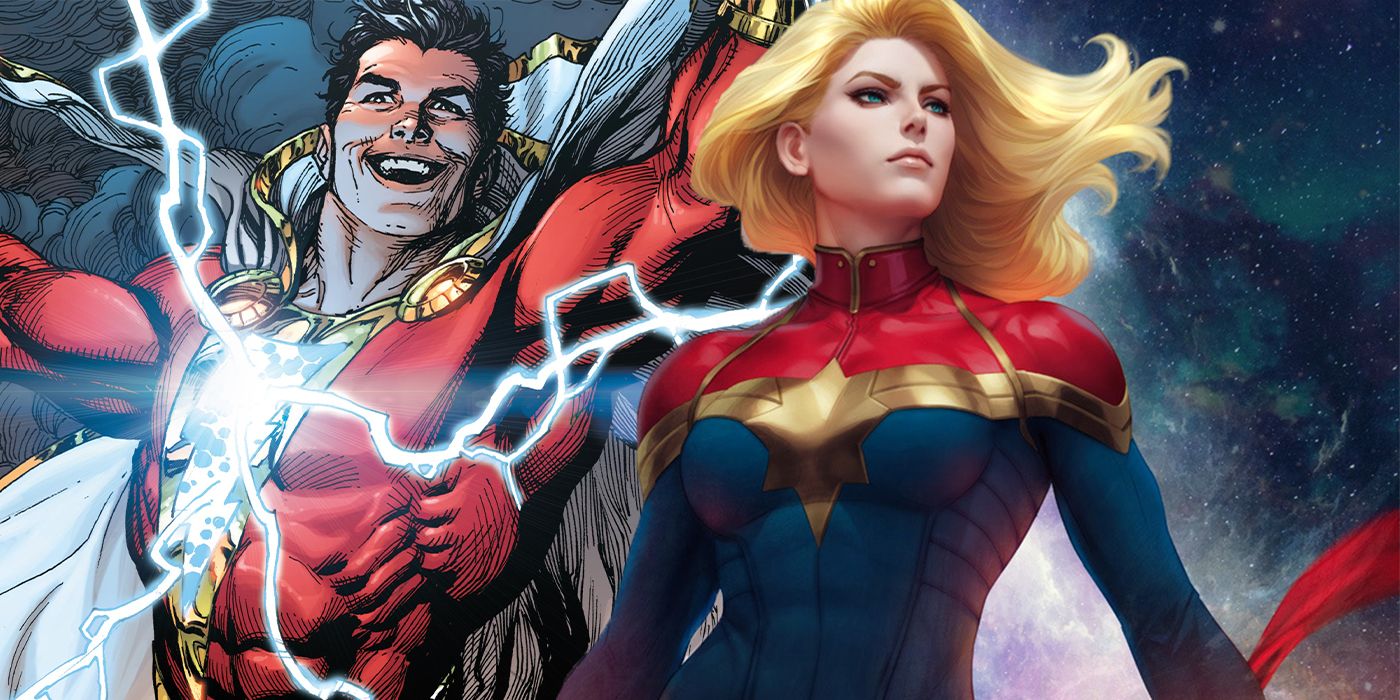 Captain Marvel Shazam Unite In Killer Marvel Dc Cosplay