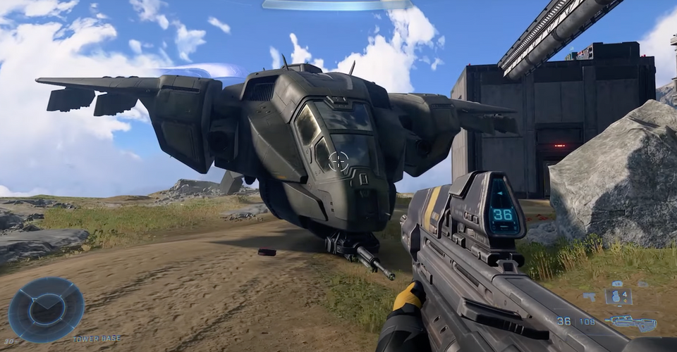 Halo Infinite Flyable Pelican & Custom Tank Hog Added By Modders