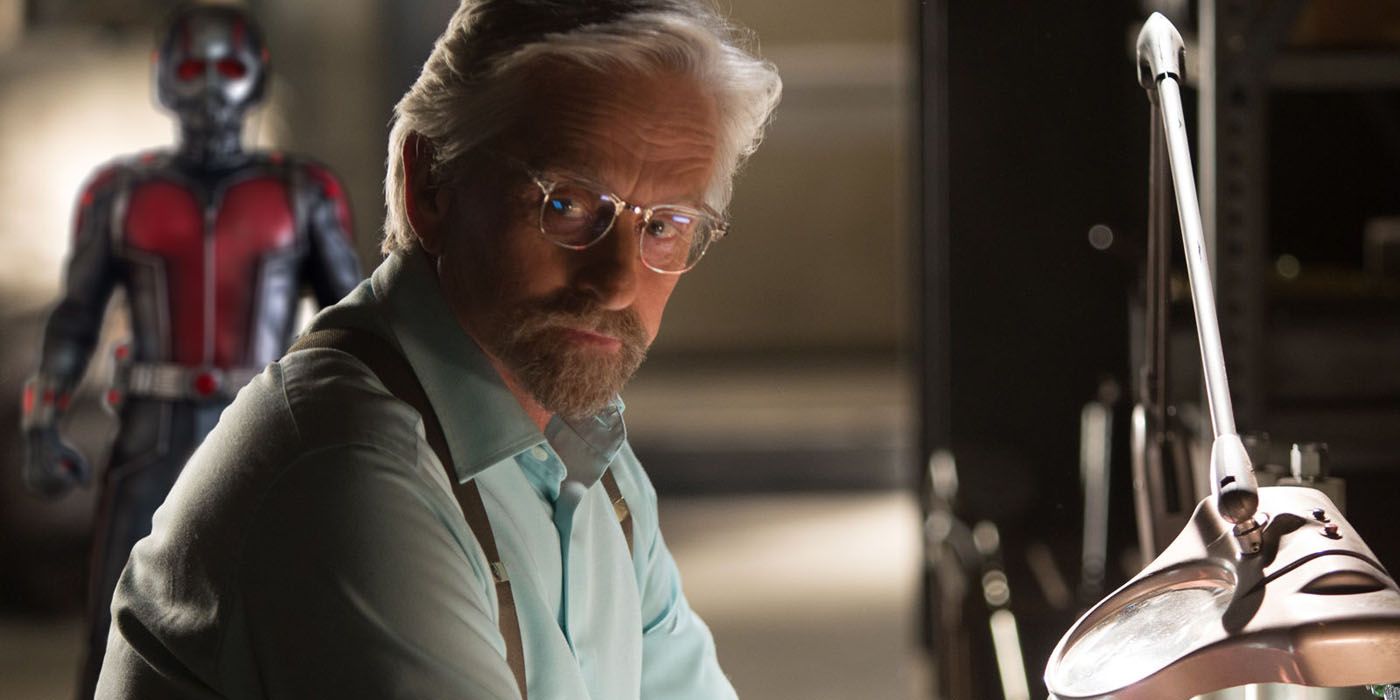 Hank Pym working in his lab in Ant Man