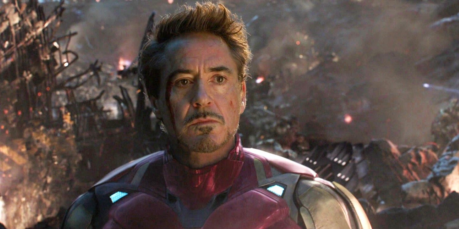 Robert Downey Jr as Iron Man in Avengers Endgame Movie