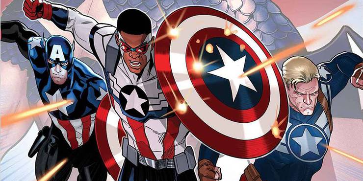 Sam Wilson Bucky Barnes and Steve Rogers all fighting as Captain America.jpg?q=50&fit=crop&w=740&h=370&dpr=1