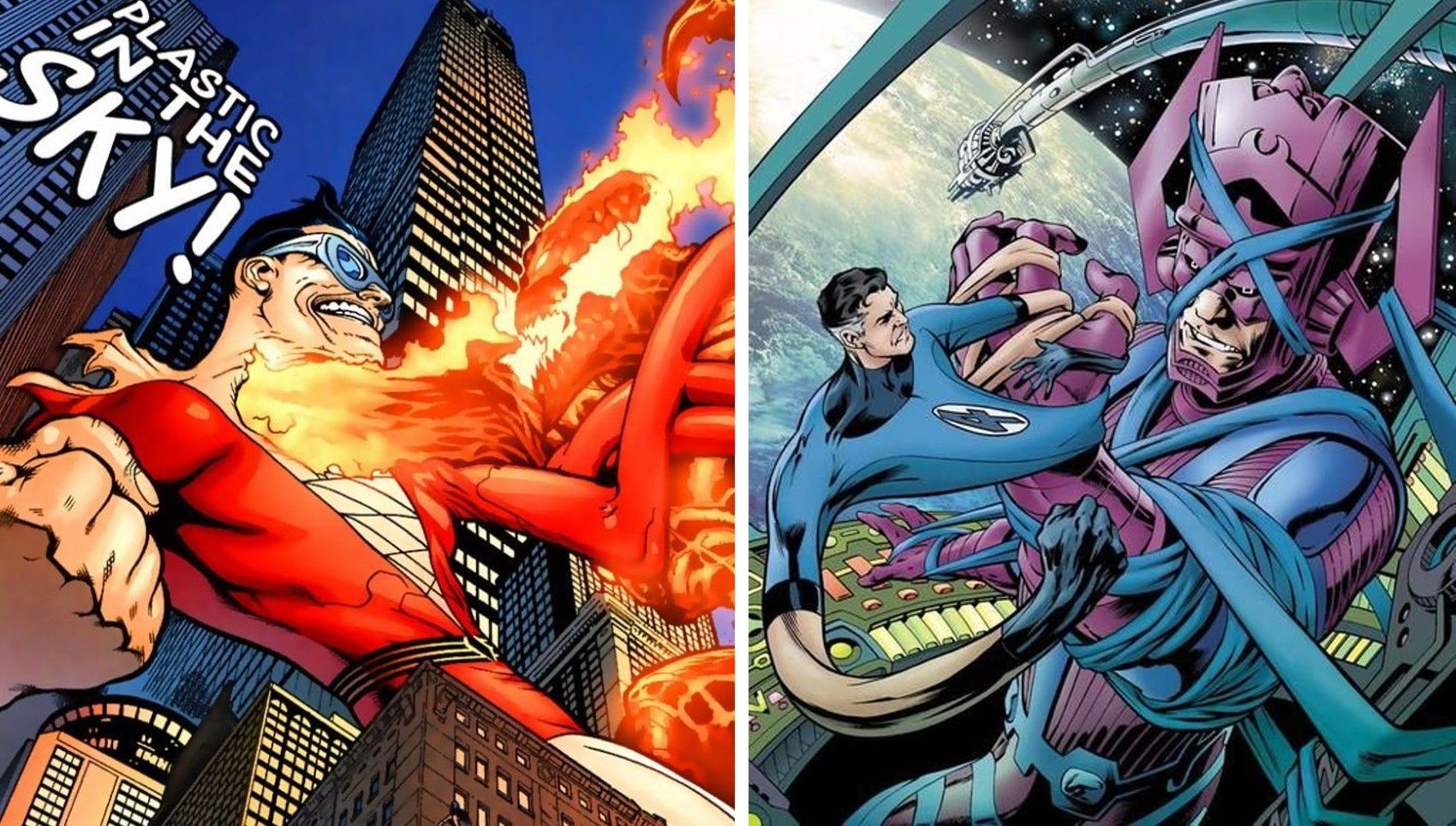 Fantastic Fours Mr Fantastic vs Justice Leagues Plastic Man Whod Win