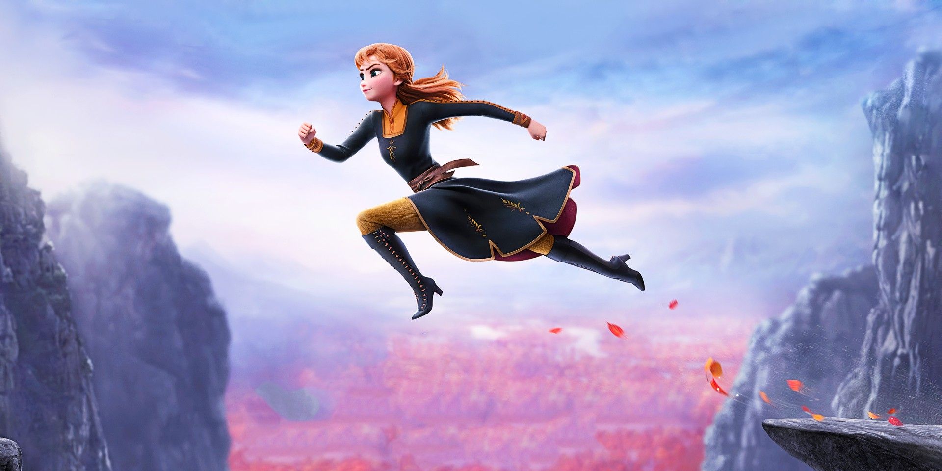 Anna Jumping In Frozen 2