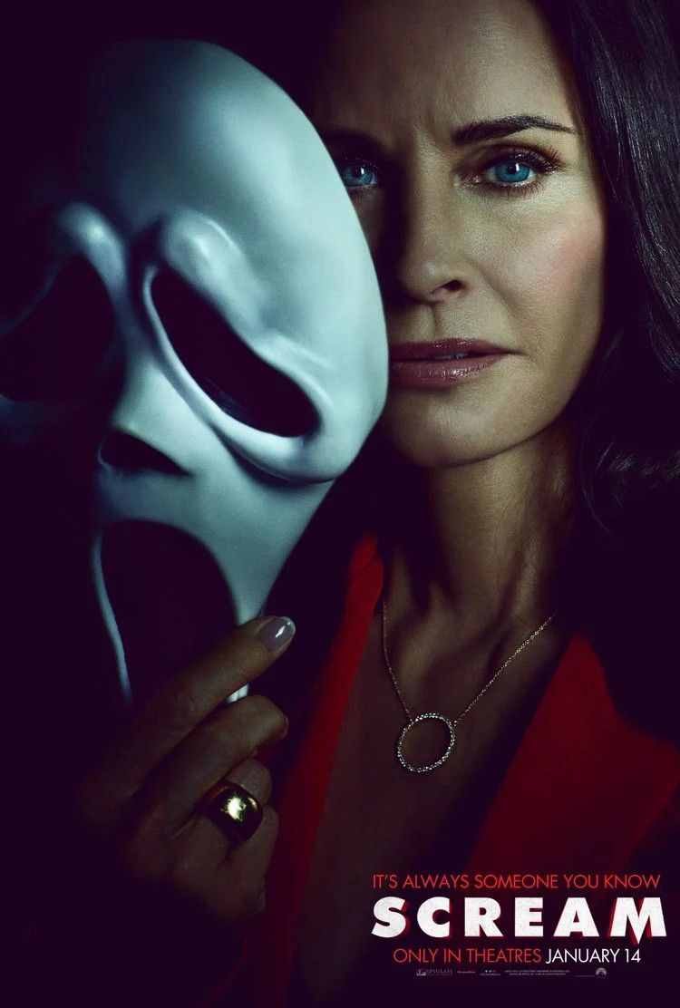 Scream 2022 Posters Show Sidney Dewey & Gale Holding Ghostface Masks