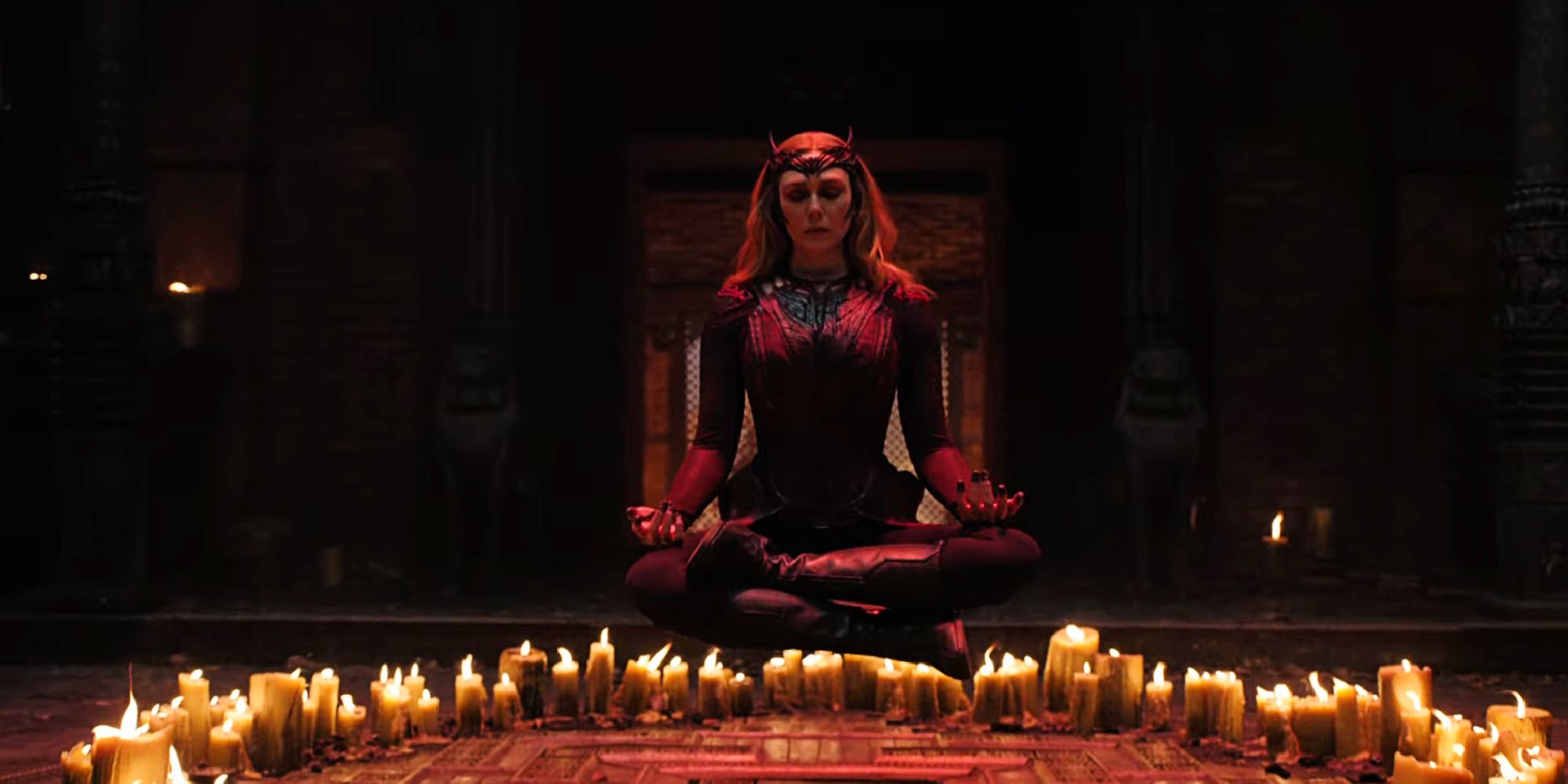 Elizabeth Olsen as Scarlet Witch Dark Magic Wanda Maximoff in Doctor Strange in the Multiverse of Madness