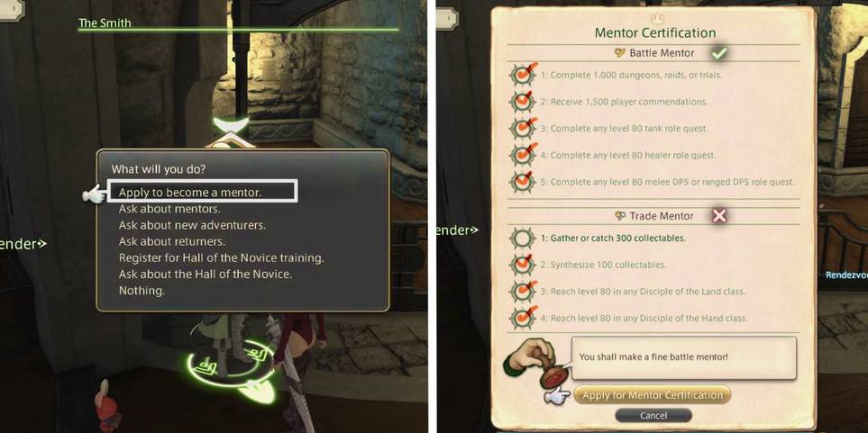 FFXIV: How to Become a Mentor Screen Rant