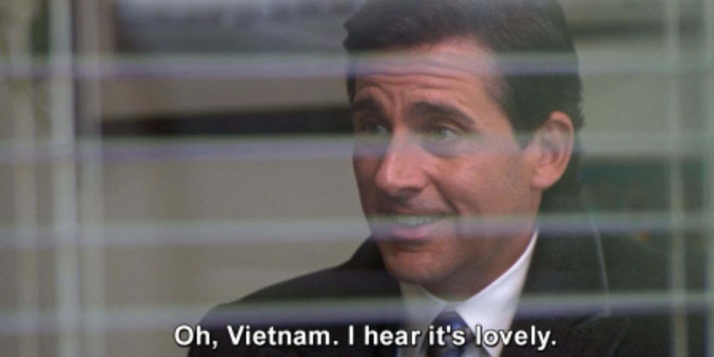Michael talking about Vietnam on The Office