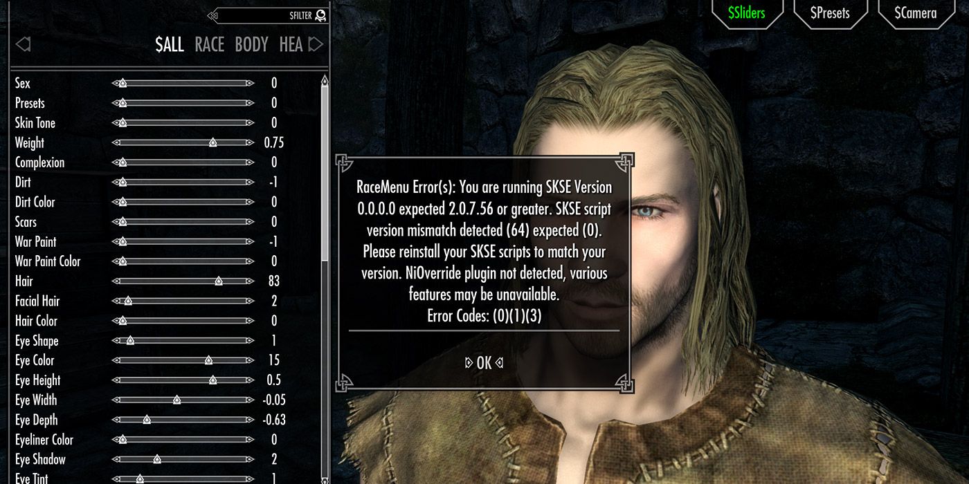 skyrim se racemenu ui mod