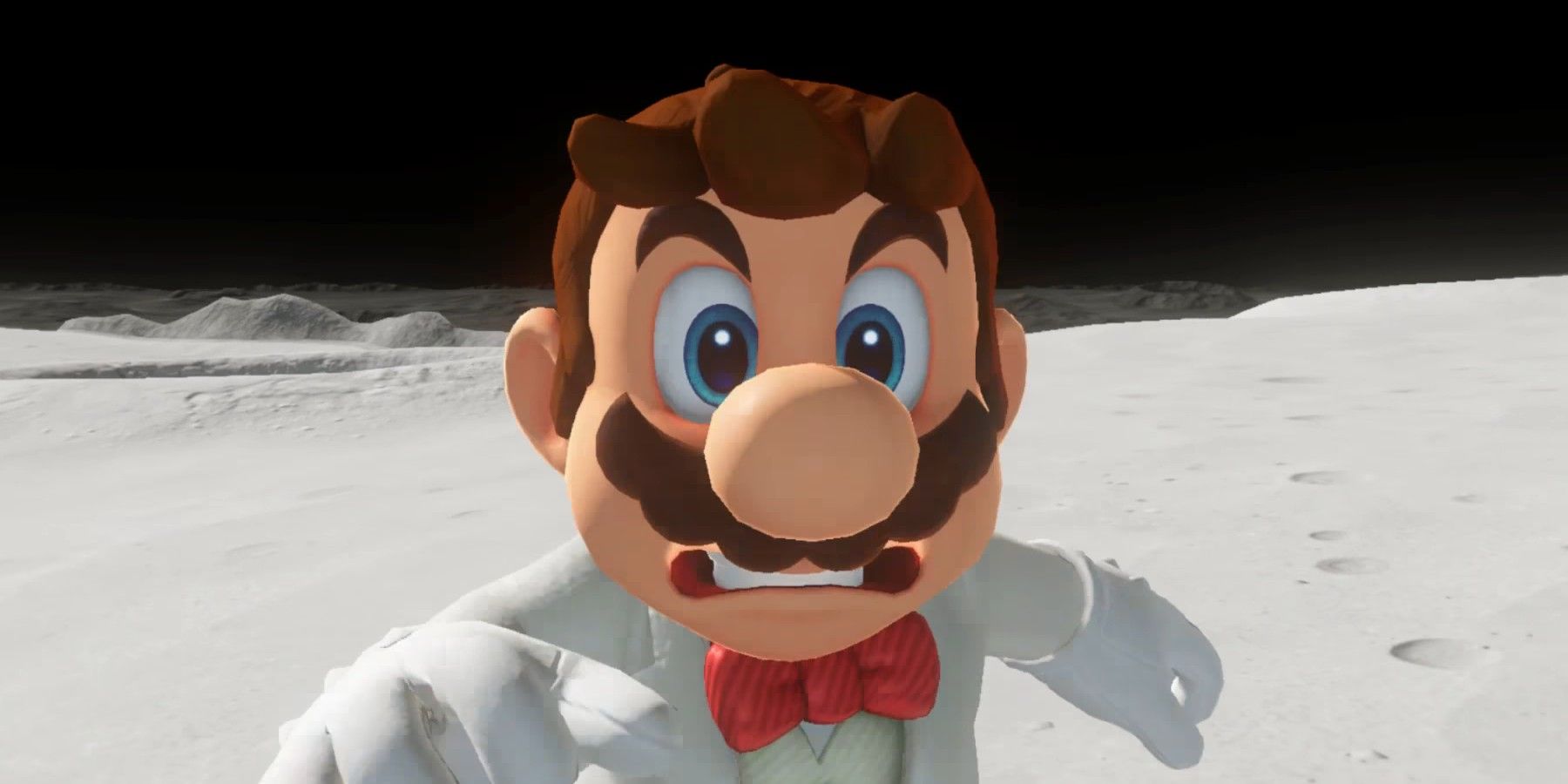Super Mario Odyssey Cutscene Mario Surprised